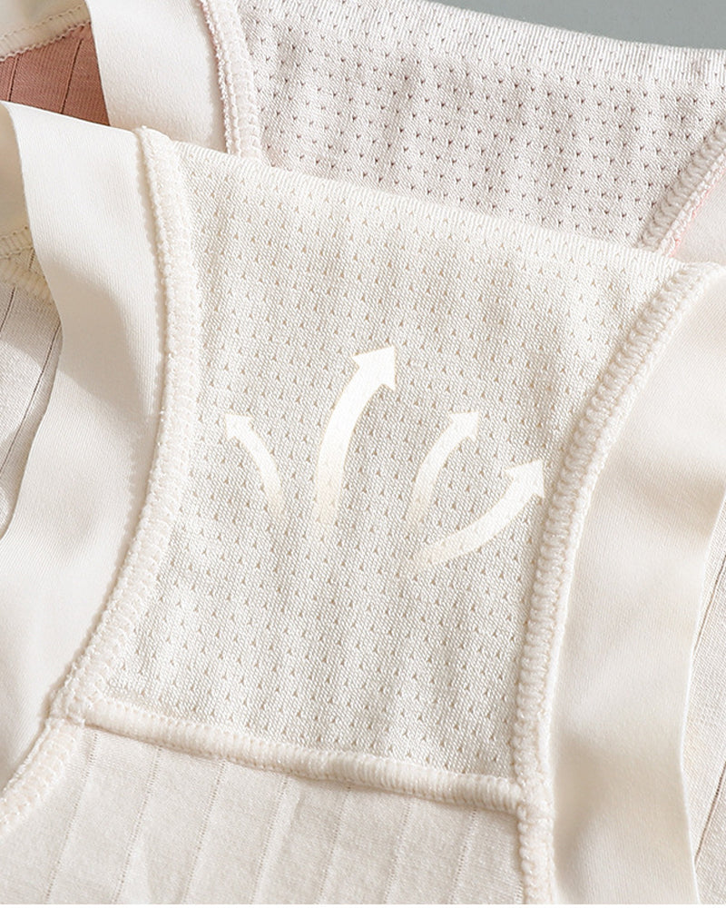 Pure Cotton Antibacterial Crotch Seamless High Elastic Belly-Controlling Cotton Underwear
