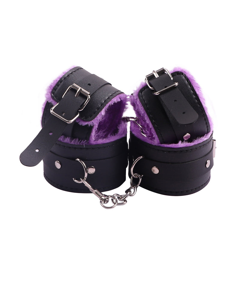 SM Sexy Plush Leather Bondage 10-Piece Set