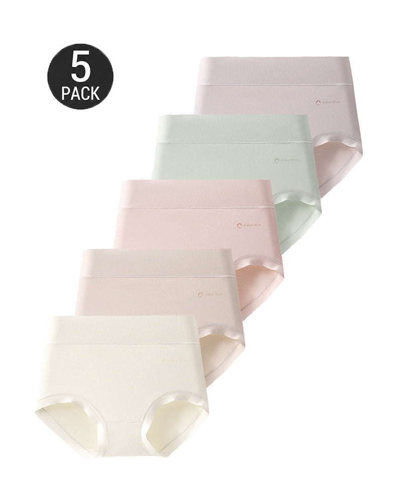 Multi-Pack Modal Cotton High Waist Seamless Breathable Briefs