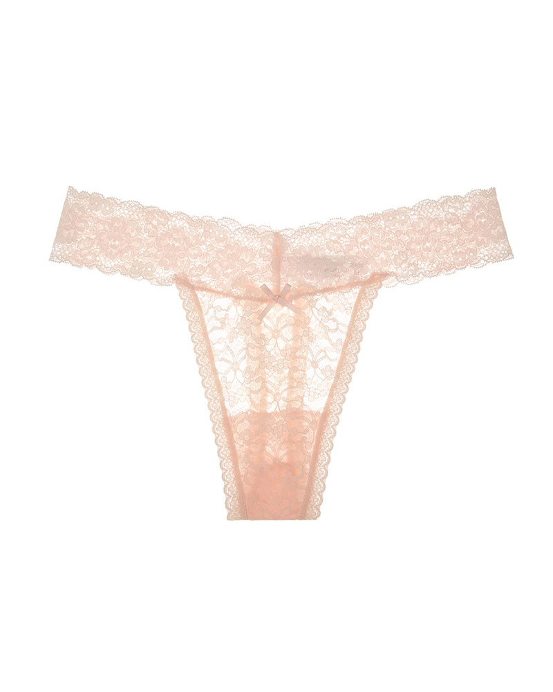 Sexy Lace Sheer Low-rise Thong Panties