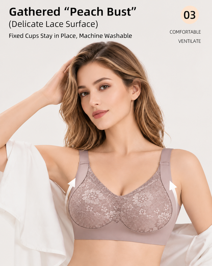 2-Pack Seamless Lace Breathable Push-Up Bra