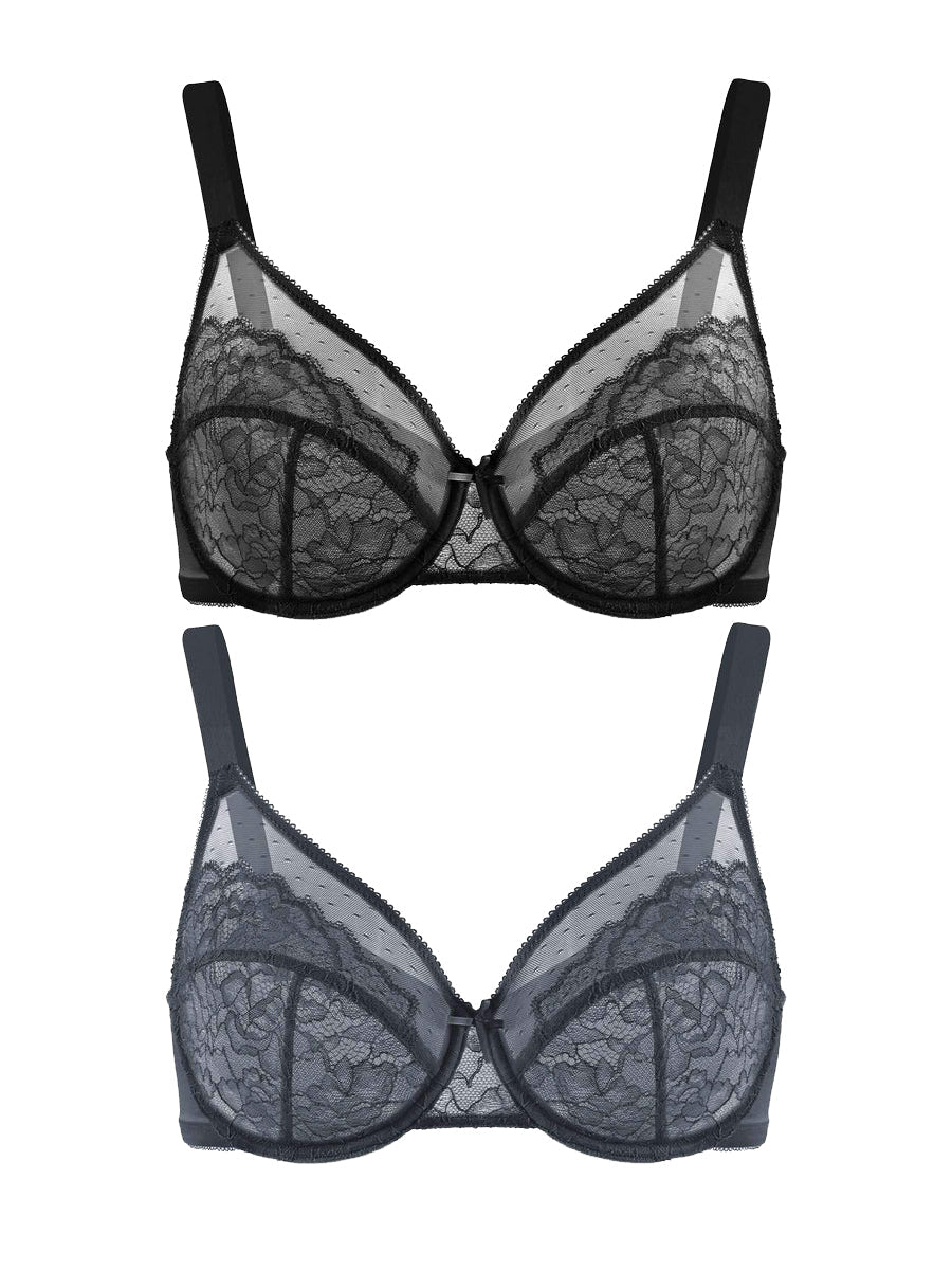 Plus Size Bras for Women Full Coverage Back Fat Underwire Minimizer Bras