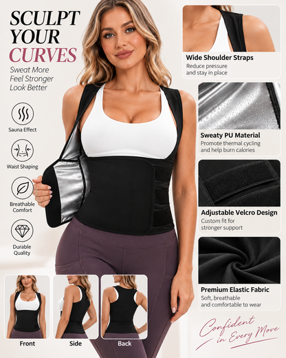 Women's High-Performance Quick-Drying Sauna Sports Vest