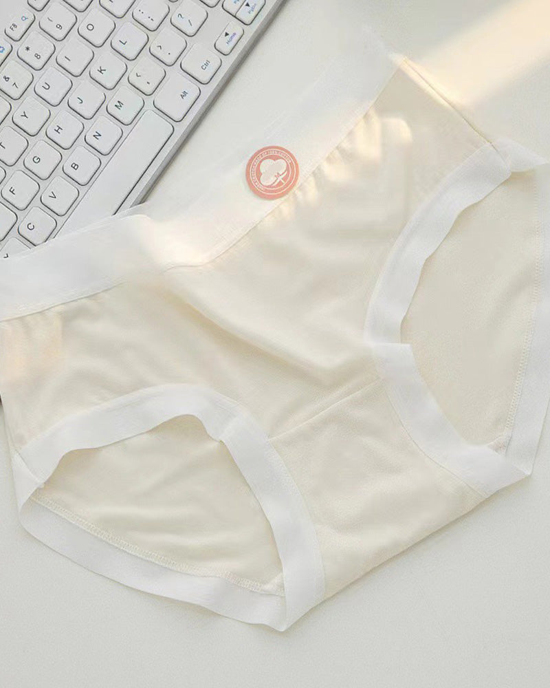 Women's Summer Thin Cotton Colorful Underwear 5 Pack