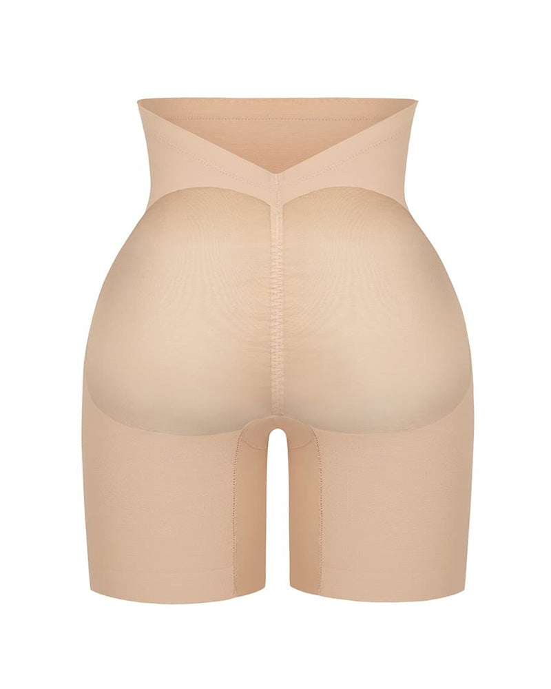 Women's Tummy Slimming Legs Back Low Waist Close-Fitting Mesh Body Shaping Buttocks Shorts