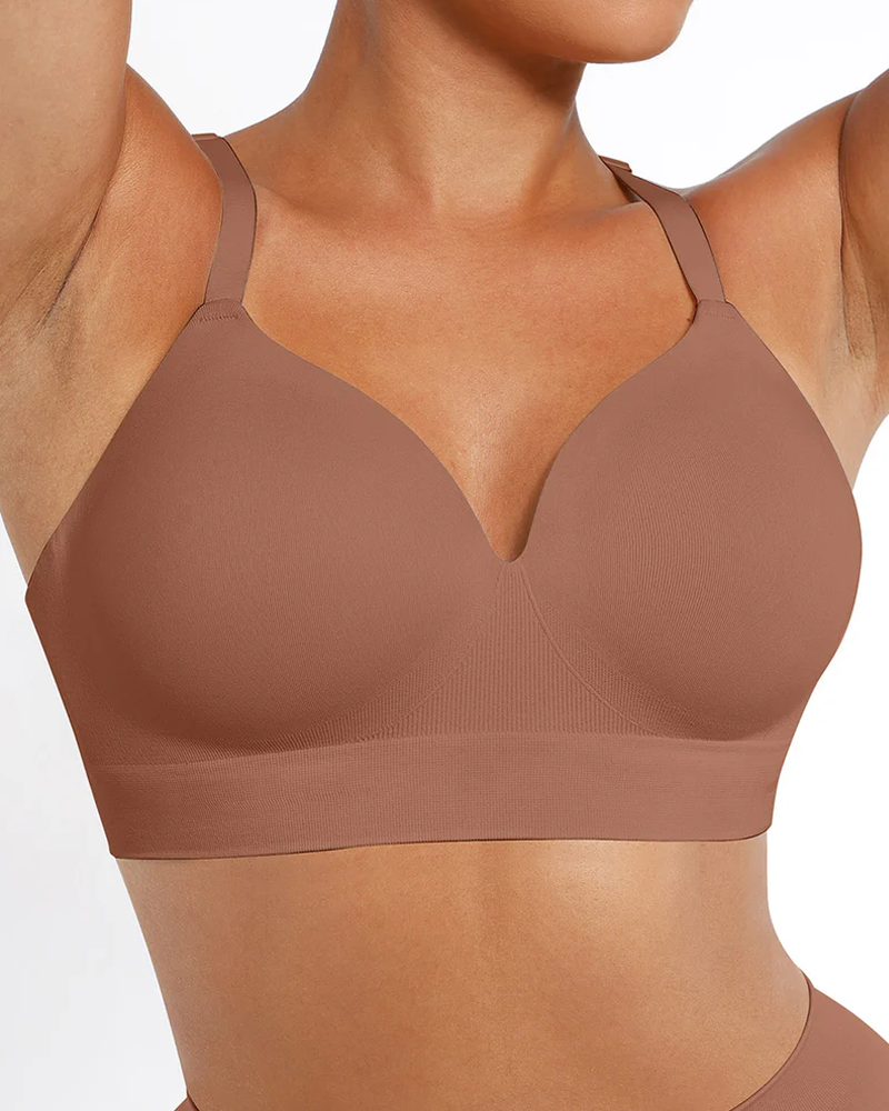 Women's Wireless Push-Up Seamless Comfort Full Coverage Bra