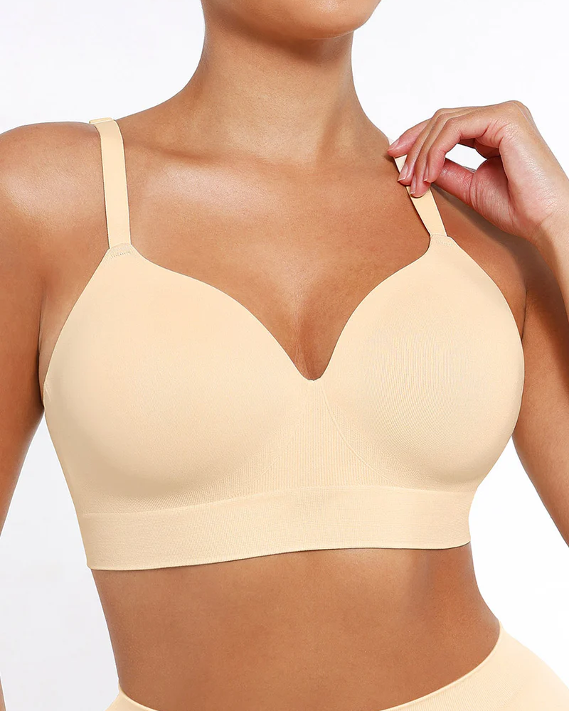 Women's Wireless Push-Up Seamless Comfort Full Coverage Bra