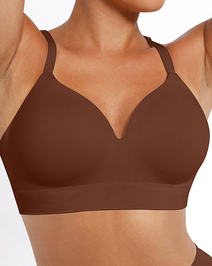 Women's Wireless Push-Up Seamless Comfort Full Coverage Bra