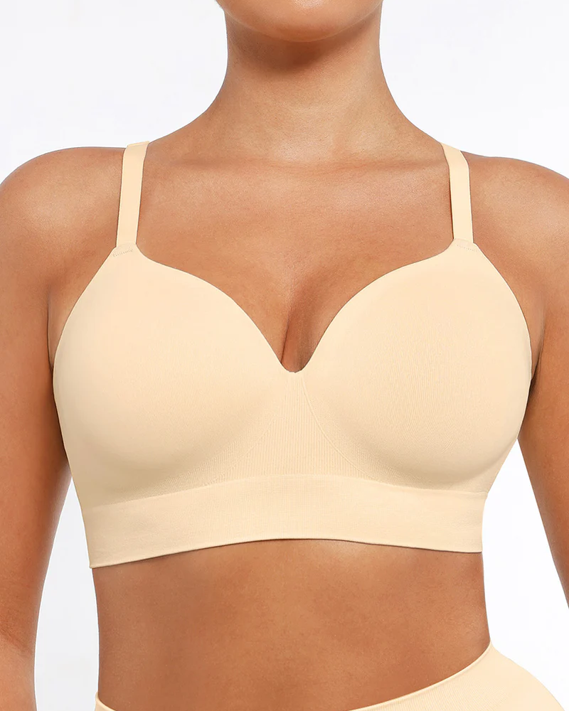 Women's Wireless Push-Up Seamless Comfort Full Coverage Bra