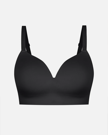 Women's Solid Color No-Wire Push-Up Seamless Comfortable Full Cup Bra