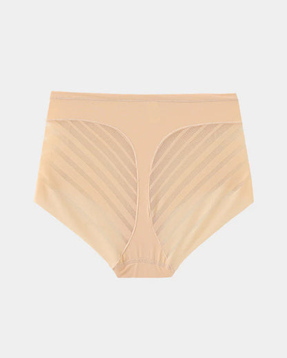 Women's High Elastic Seamless Tummy-Control Butt Lift Mesh Splicing Panties