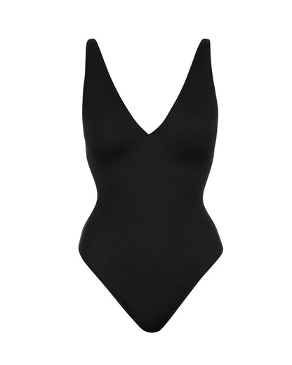 Women's Deep V Sexy Leopard Print Back Drawstring Waist Shaping One-Piece Swimsuit