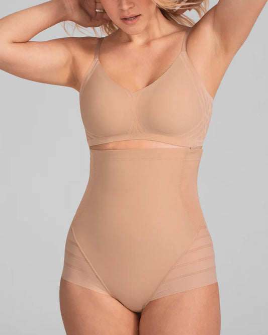 Women's High Waist Tummy Lifting Mesh Breathable Comfortable Shaping Panties