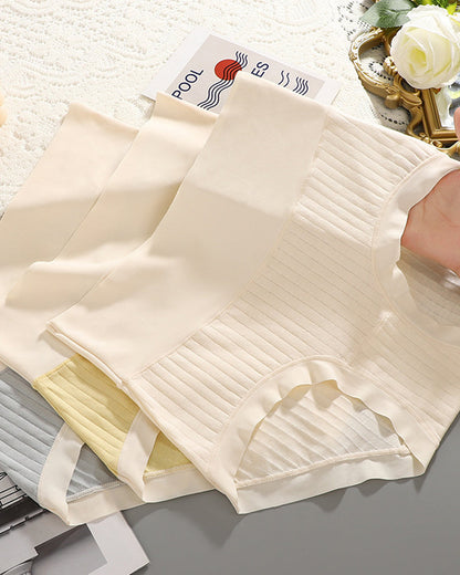 Pure Cotton Antibacterial Crotch Seamless High Elastic Belly-Controlling Cotton Underwear