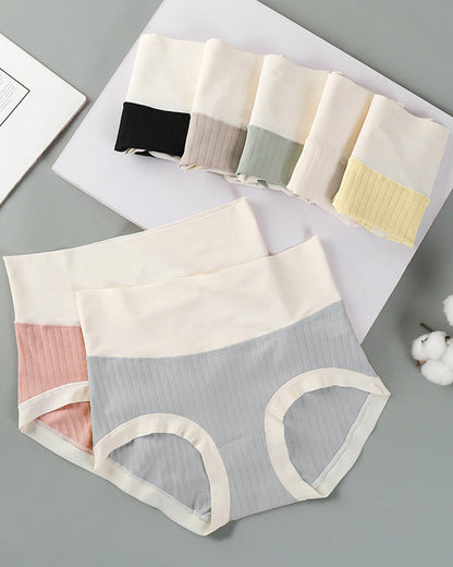 Pure Cotton Antibacterial Crotch Seamless High Elastic Belly-Controlling Cotton Underwear