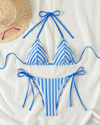 Women's Beach Vacation Printed Bikini Set