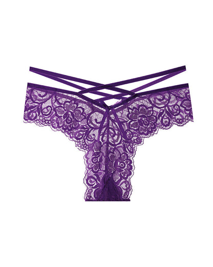 Sexy Jacquard Lace Low Rise Briefs