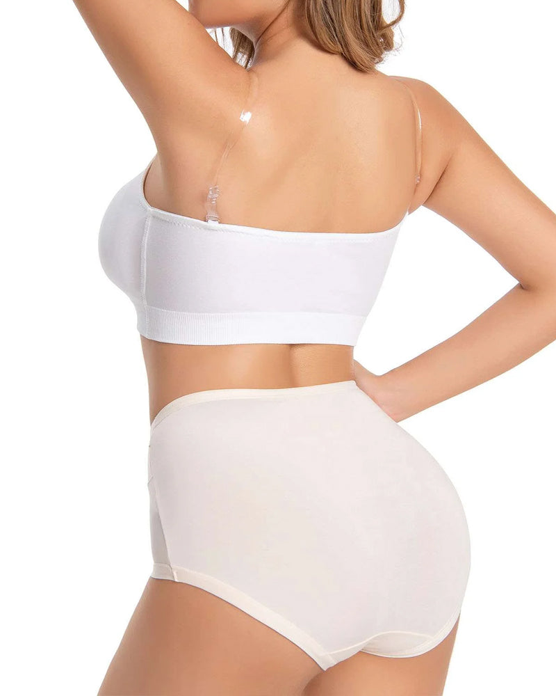 Women's Non-Slip Silicone Push-Up Detachable Shoulder Straps Without Steel Ring Bra