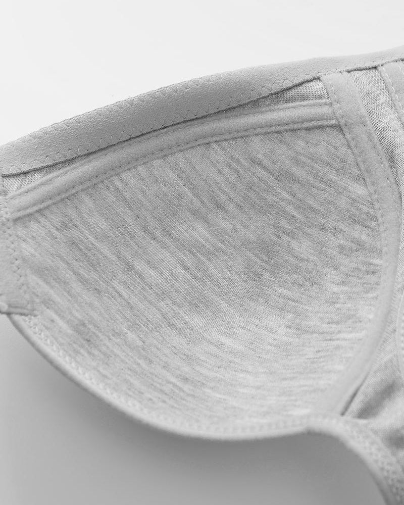 3-Pack Seamless Adjustable Front-Clasp Wireless Push-Up Bras
