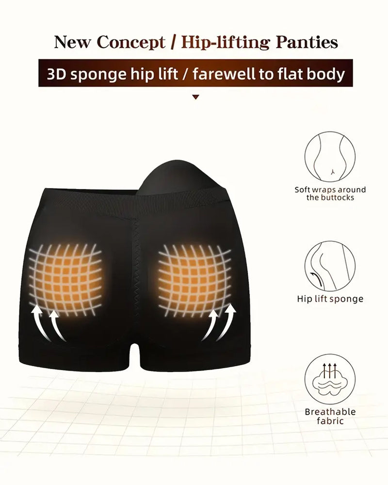 Women's Seamless Butt Enhancement Shaping Boxer Briefs