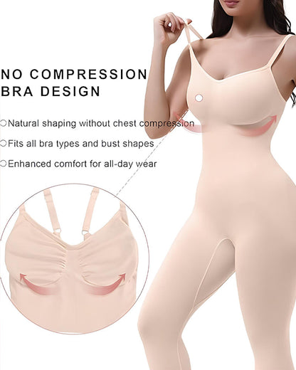 Breathable Seamless Compression Shaping Hourglass Bodysuit