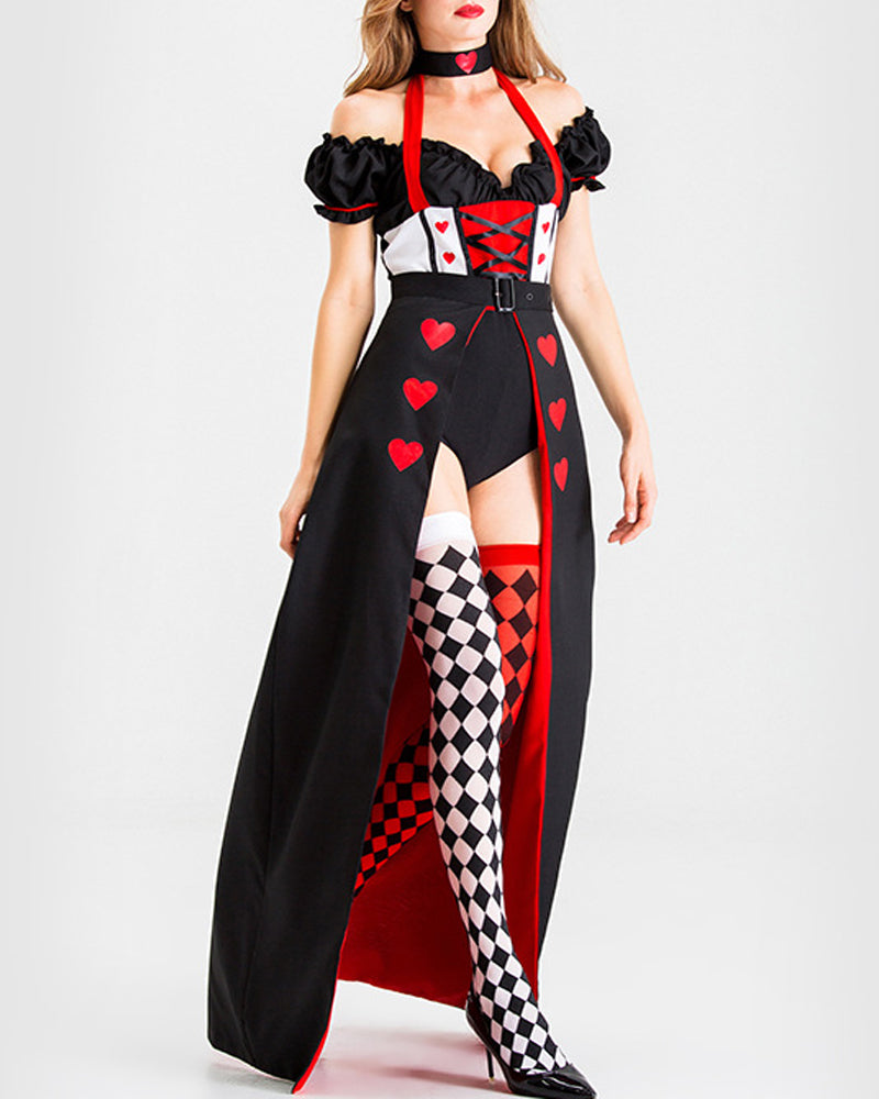 Halloween Queen of Hearts Uniform Set