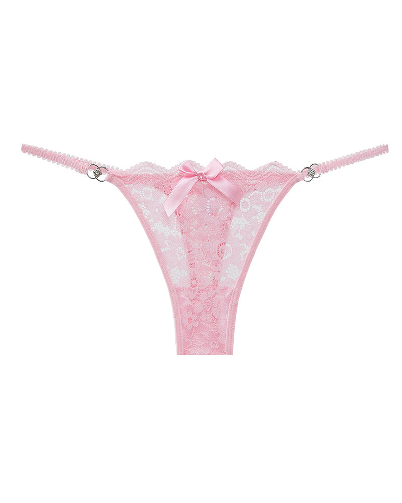 Women's Sexy Floral Lace Translucent Thong
