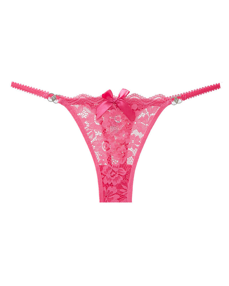 Women's Sexy Floral Lace Translucent Thong