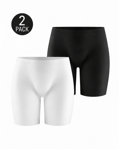 2-Pack High Waist Seamless Tummy Control Butt Lifter Shaping Shorts