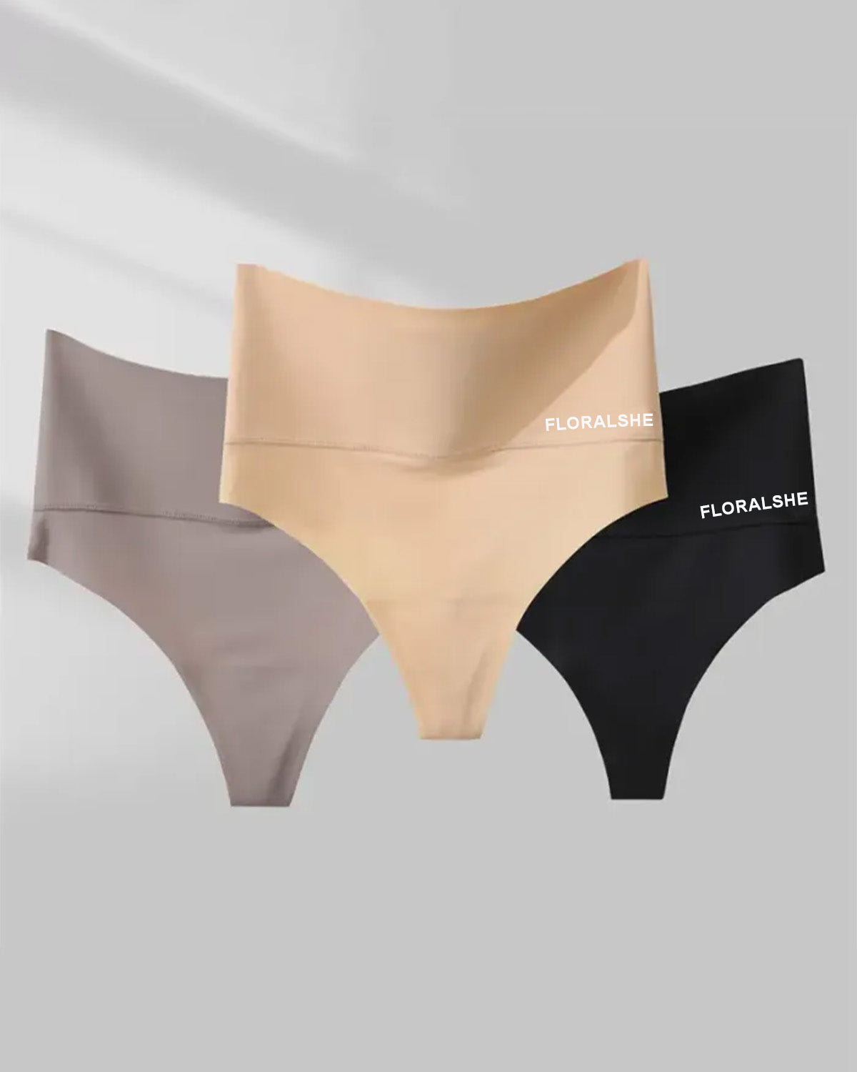 3-Pack High-Rise Seamless Thong Panty
