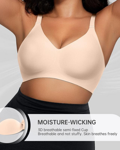 Women's Comfortable Seamless Full Cup Creamy Soft Bra