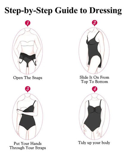 Deep V Seamless Elastic Tummy Control Shaping Bodysuit