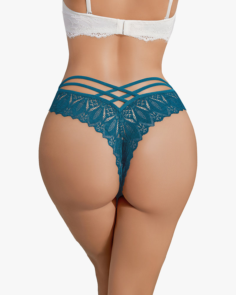 Cheeky Panties Lace Criss Cross Underwear