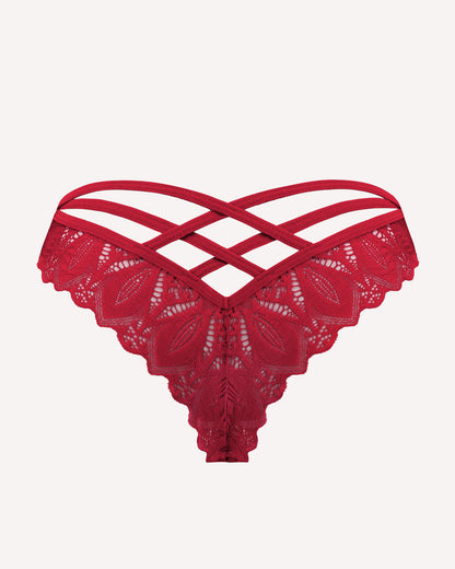 Cheeky Panties Lace Criss Cross Underwear