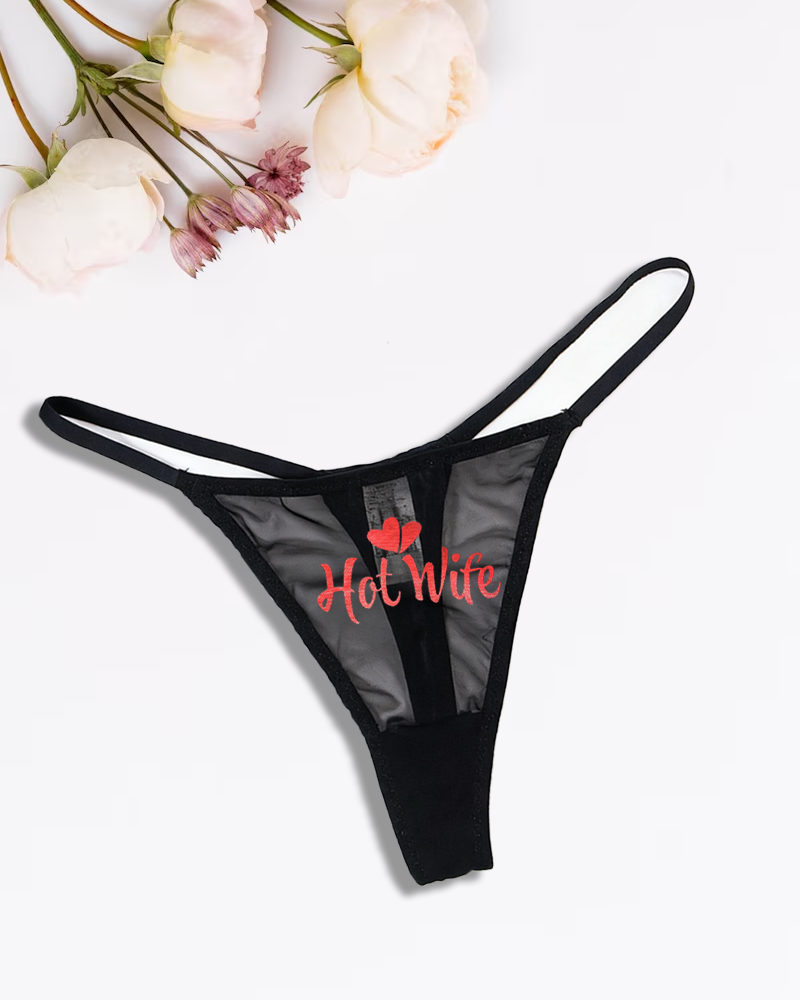 Low Rise T-back Mesh Panties