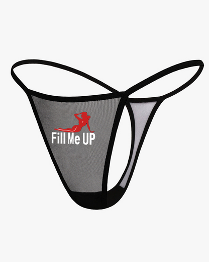 Low Rise T-back Mesh Panties