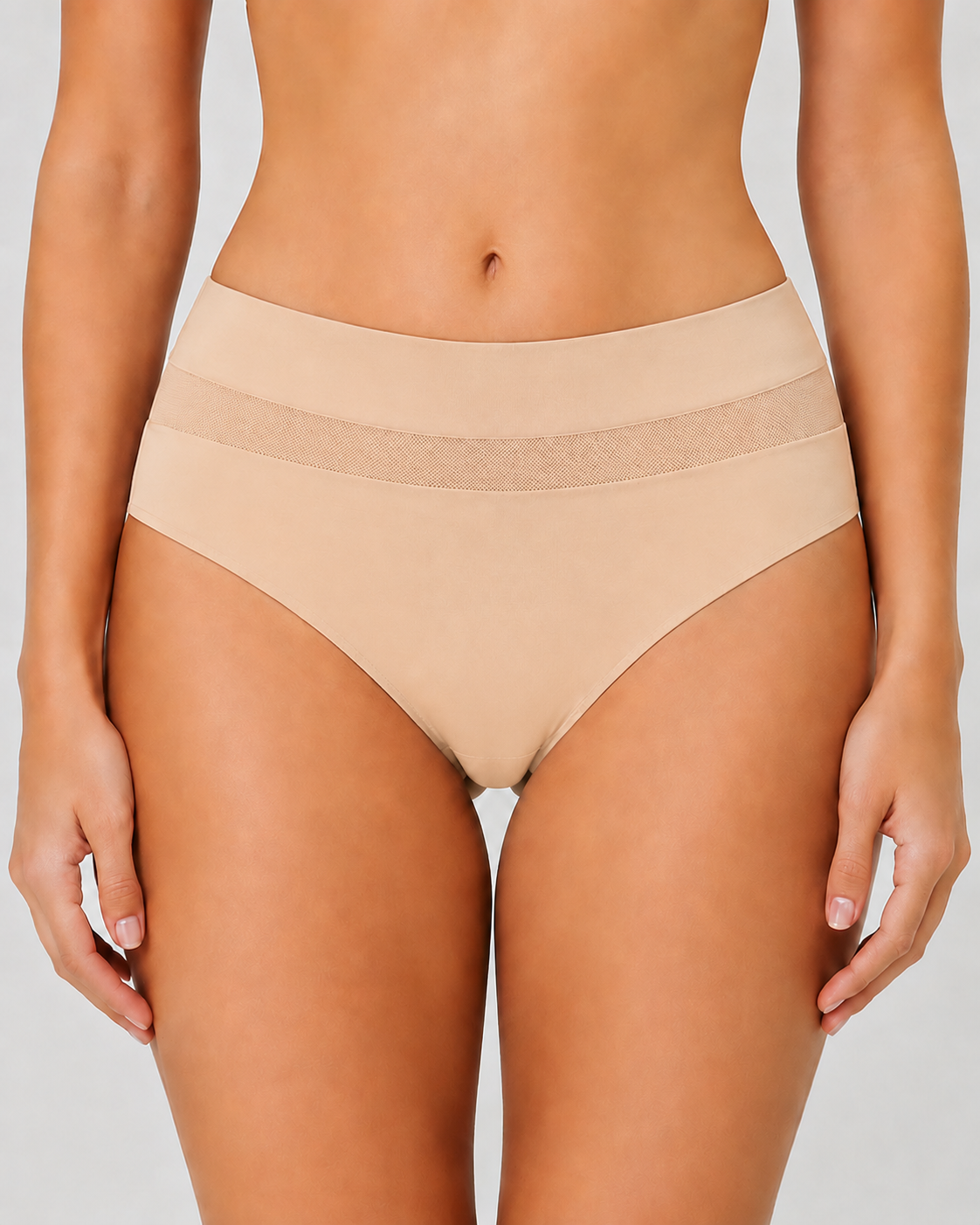 5-Pack Seamless Ice Silk See-Through Mesh Briefs