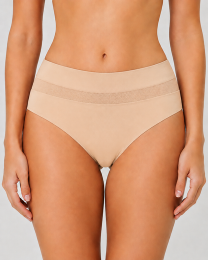 5-Pack Seamless Ice Silk See-Through Mesh Briefs