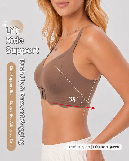 Front Closure Seamless Deep V Comfort Bra
