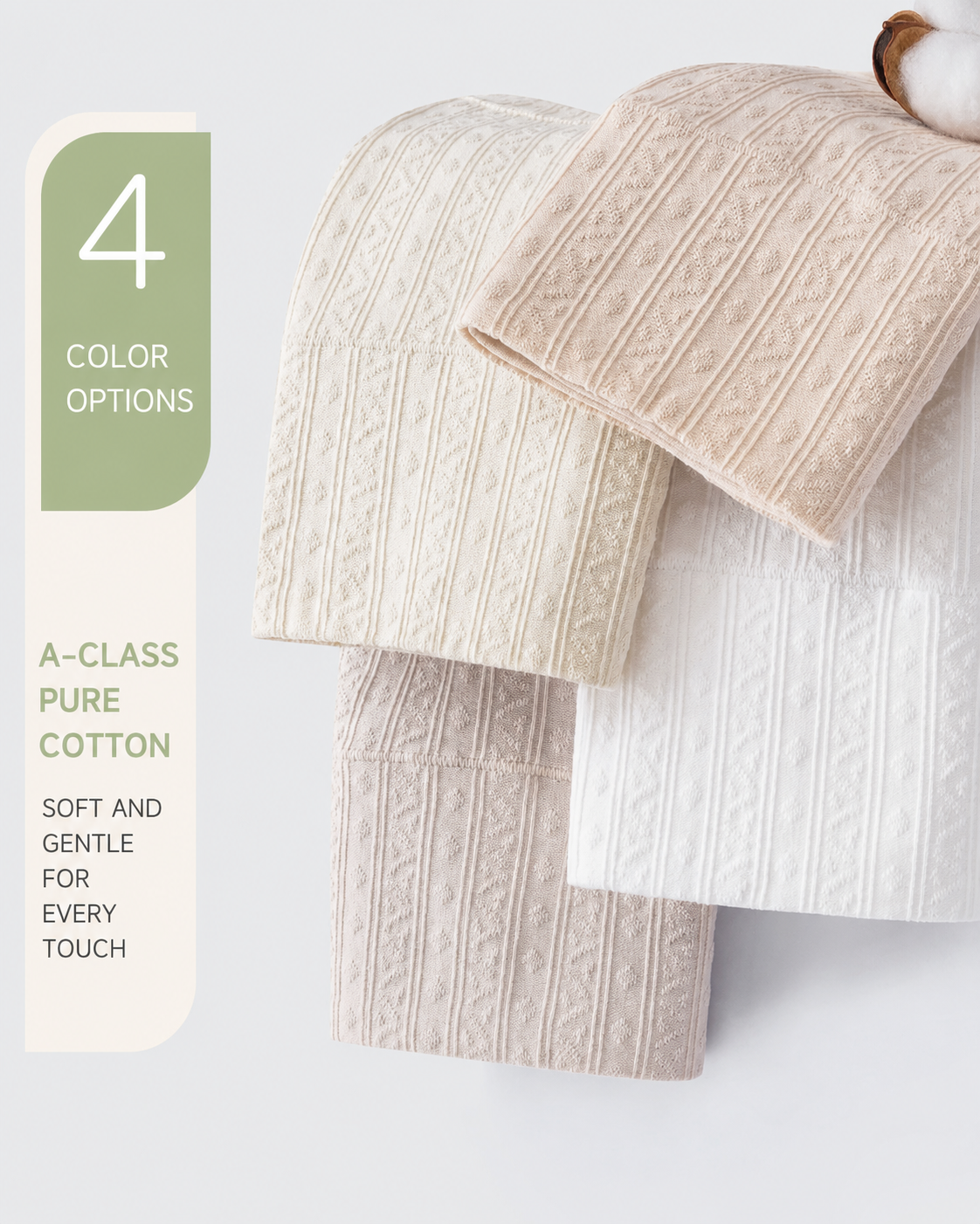 4-Pack High Waist Tummy Control Pure Cotton Briefs