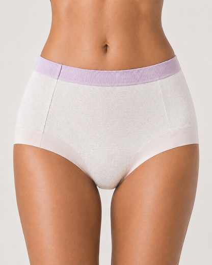 Multi-Pack Mid Waist Pure Cotton Antibacterial Breathable Briefs