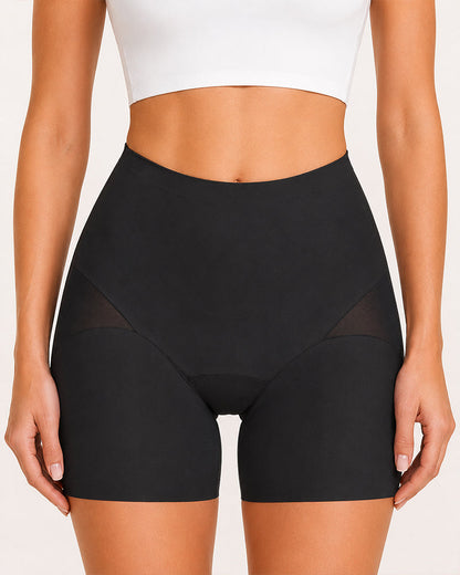 2-Pack High Waist Tummy Control Seamless Breathable Mesh Shaping Shorts