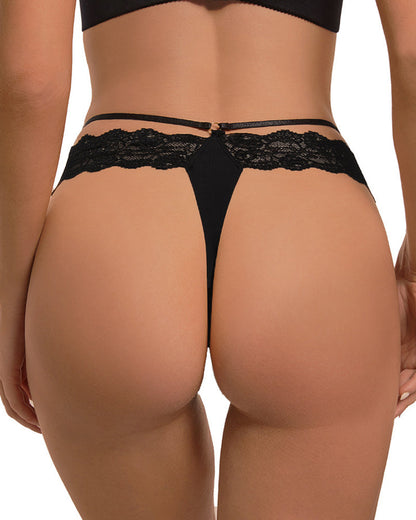 Sexy Double-strapped Lace Thong Panties
