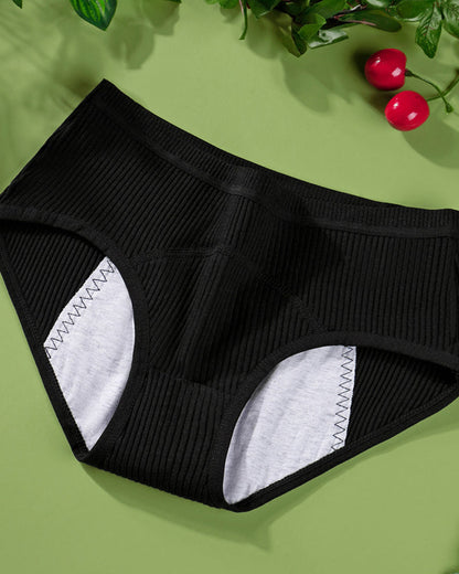 Women's Pure Cotton Menstrual Period Leak-proof Mid-high Waist Breathable Panties