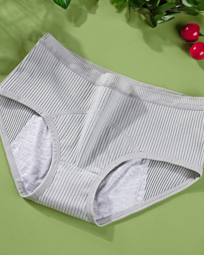 Women's Pure Cotton Menstrual Period Leak-proof Mid-high Waist Breathable Panties