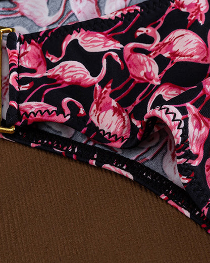 Seamless Sexy Colorblock Printed Panties