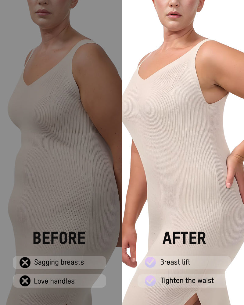 Tummy Control Zipper Bodysuit Shapewear