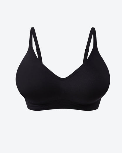 Women's V-neck Seamless Breathable Push-up Vest Bra  with Two Removable Shaping Pads