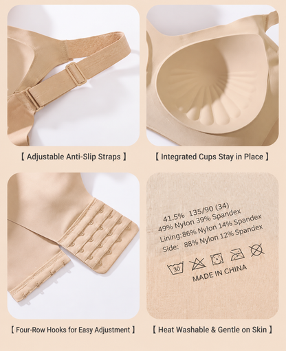 2-Pack Seamless Lace Breathable Push-Up Bra