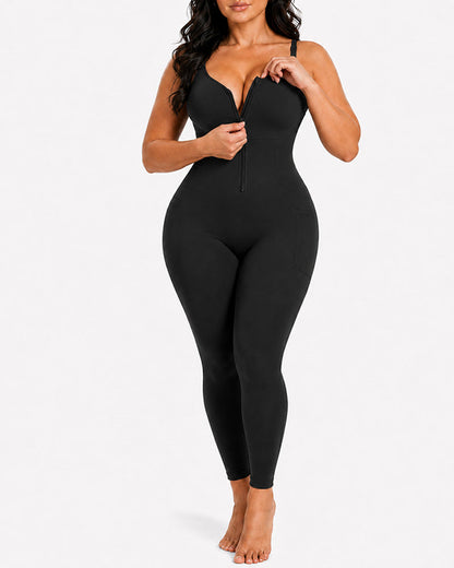 Front Zipper Seamless Tummy Control Easy-to-Wear Full Body Shaper